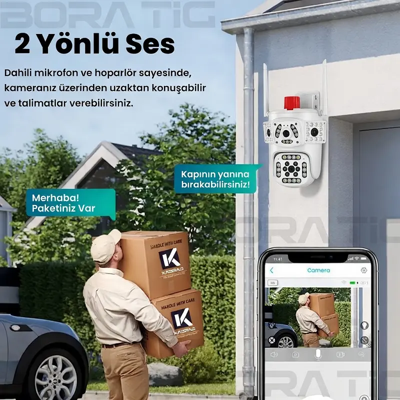Alarmlı Akıllı Güvenlik Kamerası